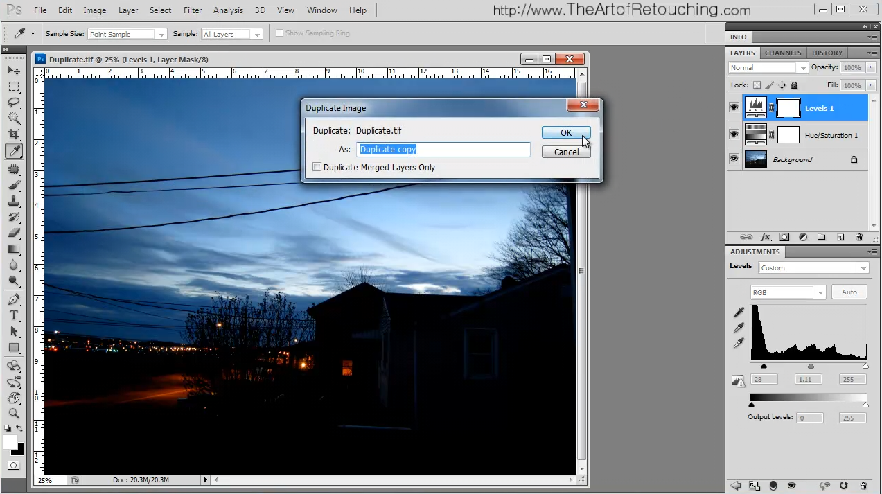 Photoshop Tutorial - Duplicate Image