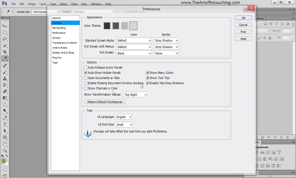 Photoshop Tutorial - CS6 Preferences Overview