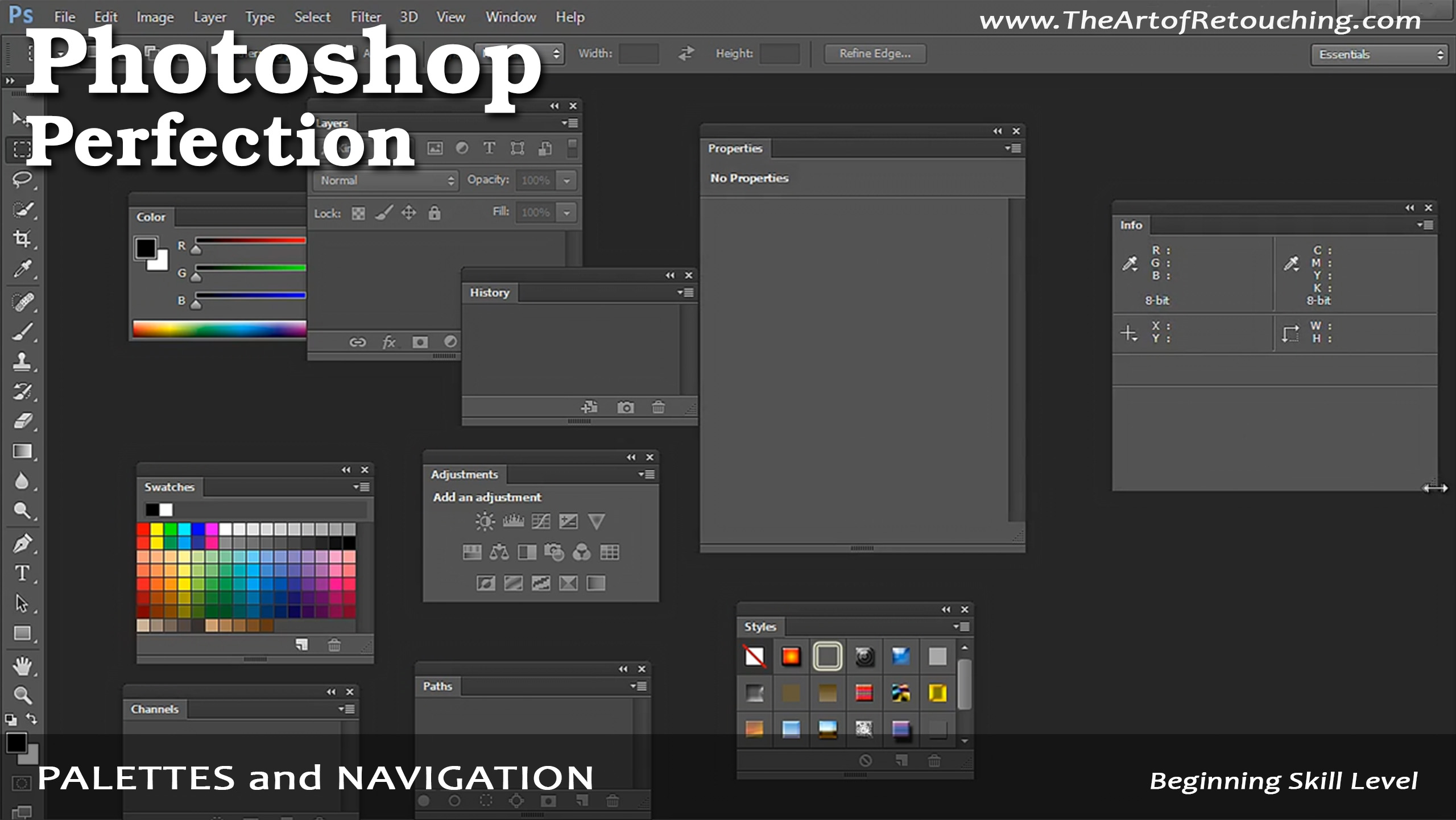 Palettes and Navigation | Photoshop Beginner's Tutorial